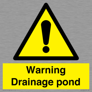 Warning Drainage pond